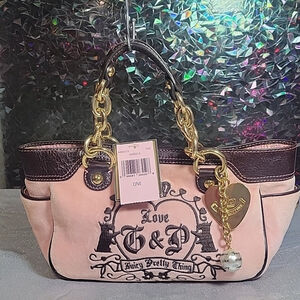 Y2k Juicy Couture Pink Velour Baby Mini Daydream Fluffy RARE HTF